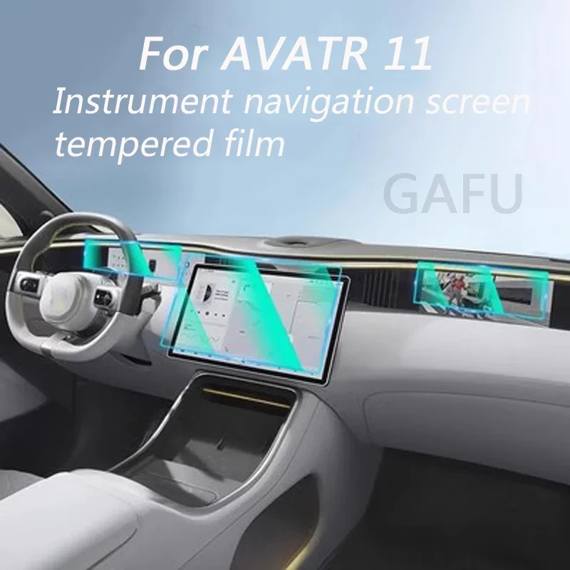 For AVATR 11 2023 2024 Car Screen Tempered Film Instrument Navigation HD Protective Film Car Interior Modification Accessories