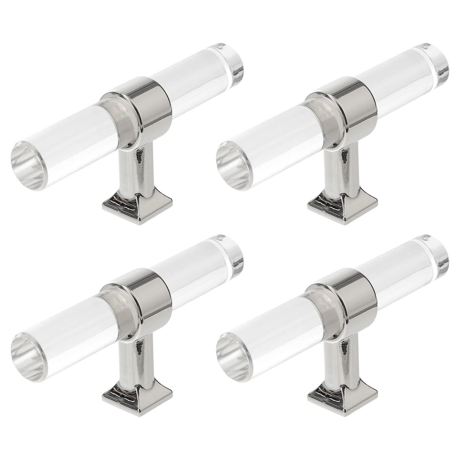 

4Pcs Acrylic Cabinet Knobs Round Shape Durable Crystal Drawer Pulls Clear Door Handles Artistic Furniture Hardware