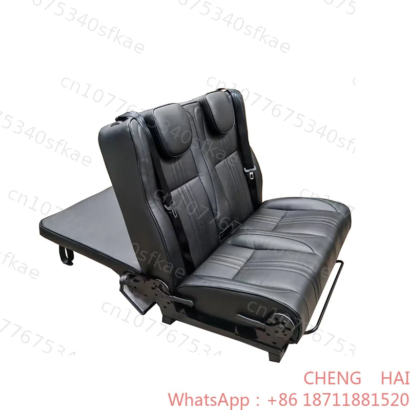 Customized CHENG HAI Convertible Sofa Bed Luxury Van Captain Seat 3-fold Forward Slip Bed Seat for Recreational Vehicles