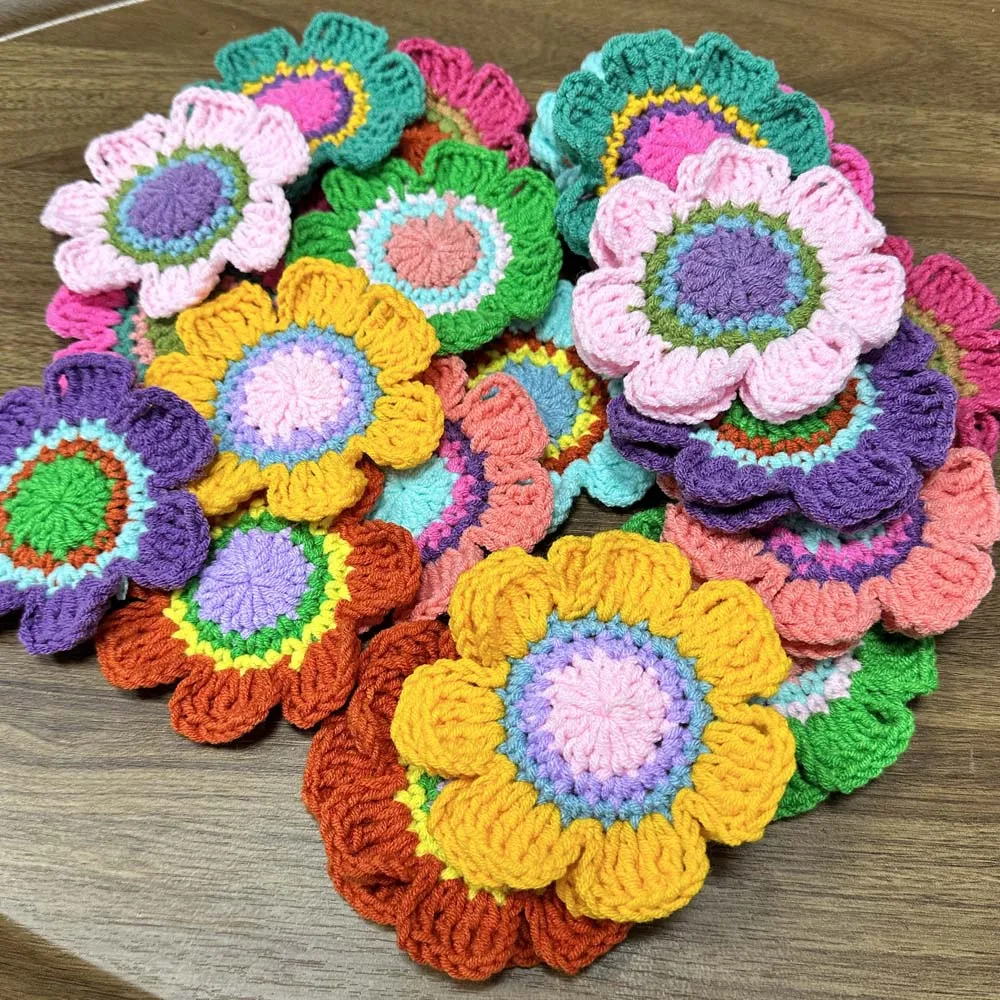 

Original Cotton Trade Hand Crochet Hook Disc Pad 30pcs/Lot DIY Handmade Placemat Cup Mat Photo Props Vase Cushion Decorative Mat