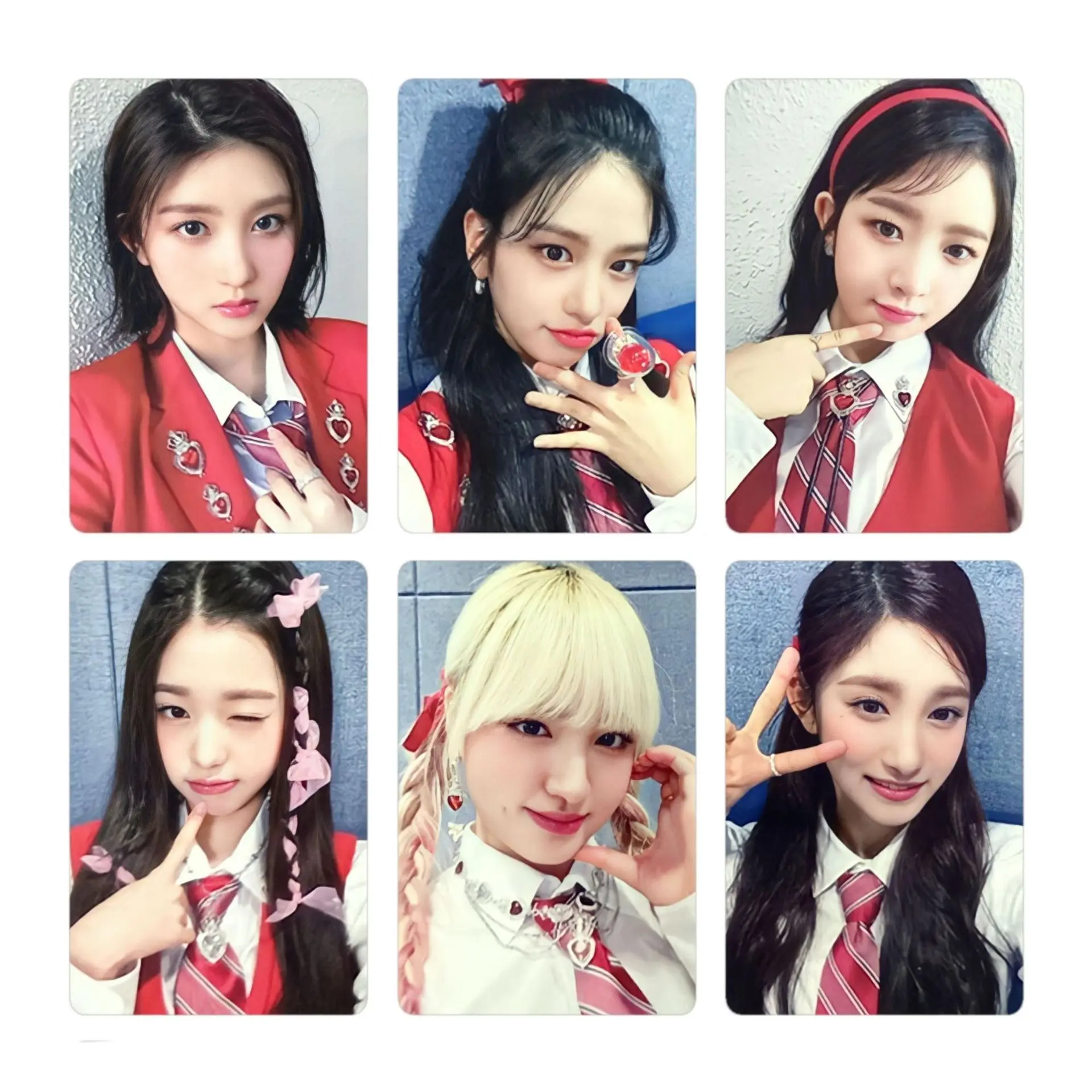 Kpop-idol 6ピース/セット枚のパーソナライズされた写真カード,ファンコレクションのポストカード