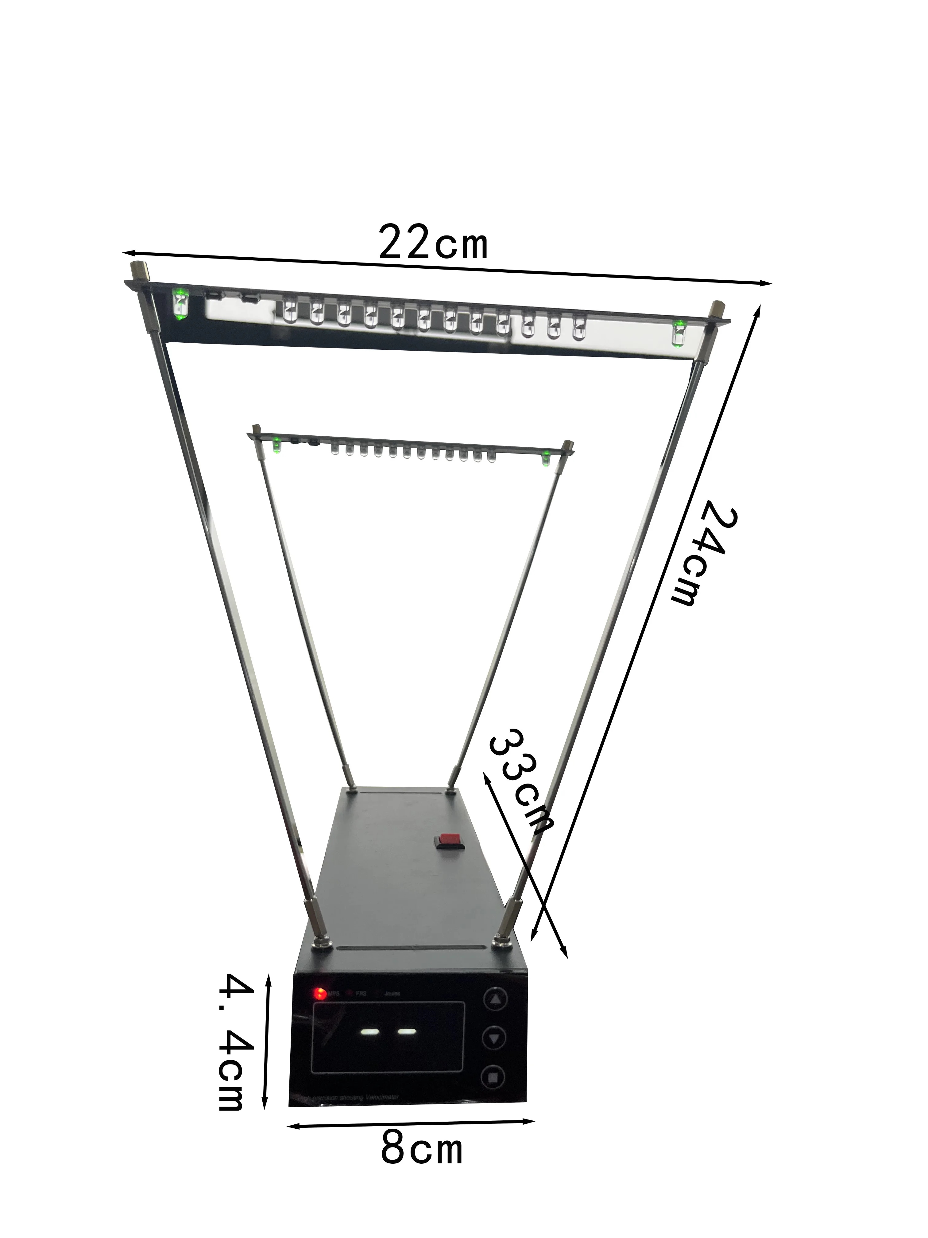 30-9999 Fps Pro Velocimetrie Snelheid Meetinstrumenten Slingshot Boogsnelheid Meter Chronograaf Voor Het Fotograferen Van Speelgoed