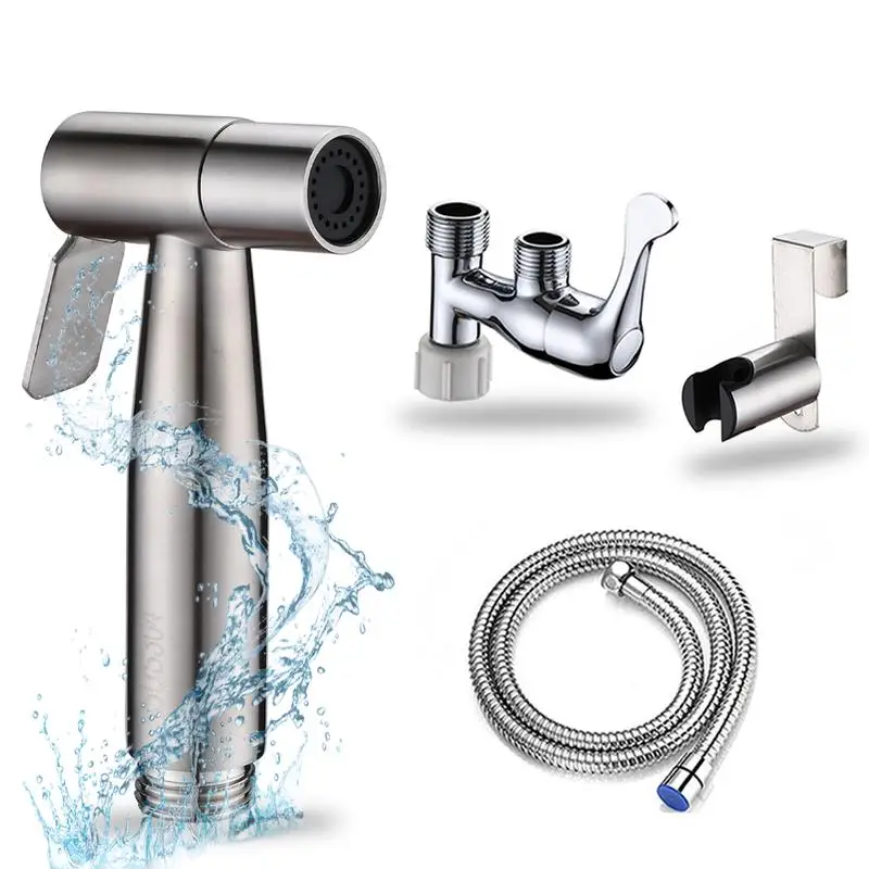 

Adjustable Handheld Bidet Sprayer for Toilet with Water Pressure Control and Hose for Wash