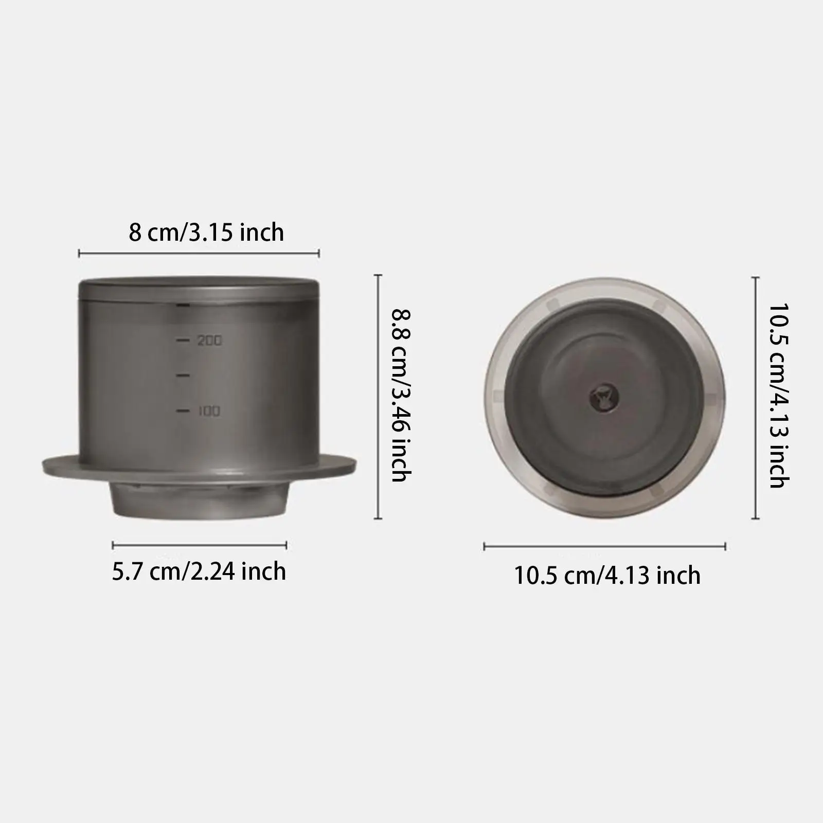 Filtro de café cafeteira por gotejamento sem papel para café de escritório interno e externo