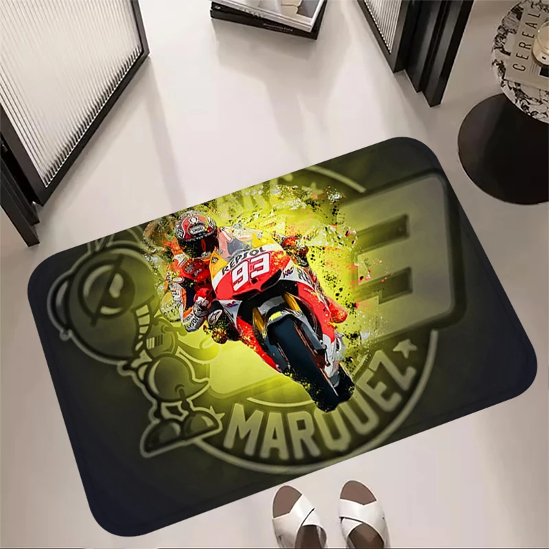 Racer carpet Marc Marquez 93 Living Room Rugs Foot Carpets Entrance Doormat Kawaii Rug Floor Mats Non-slip Mat Home Kitchen