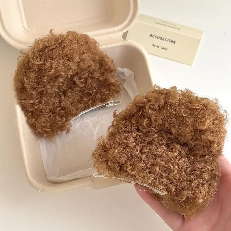 Heißer Verkauf 1 Paar Neue Niedliche Welpenohren-Haarspangen für Mädchen Plüsch-Haarnadeln Kawaii Haarklammern Kopfschmuck Kinder-Haaraccessoires Geschenke