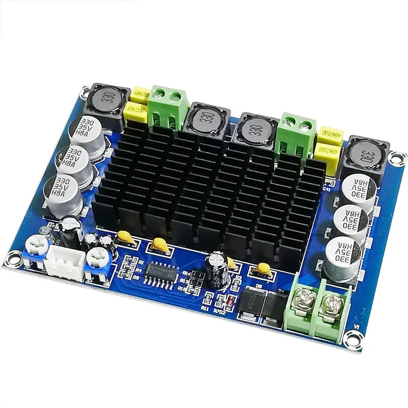 TPA3116D2 Dual Chip Digital Power Amplifier Board DC24V with Tone Preset Front Stage Operational Amplifier Dual Channel 2 * 150W