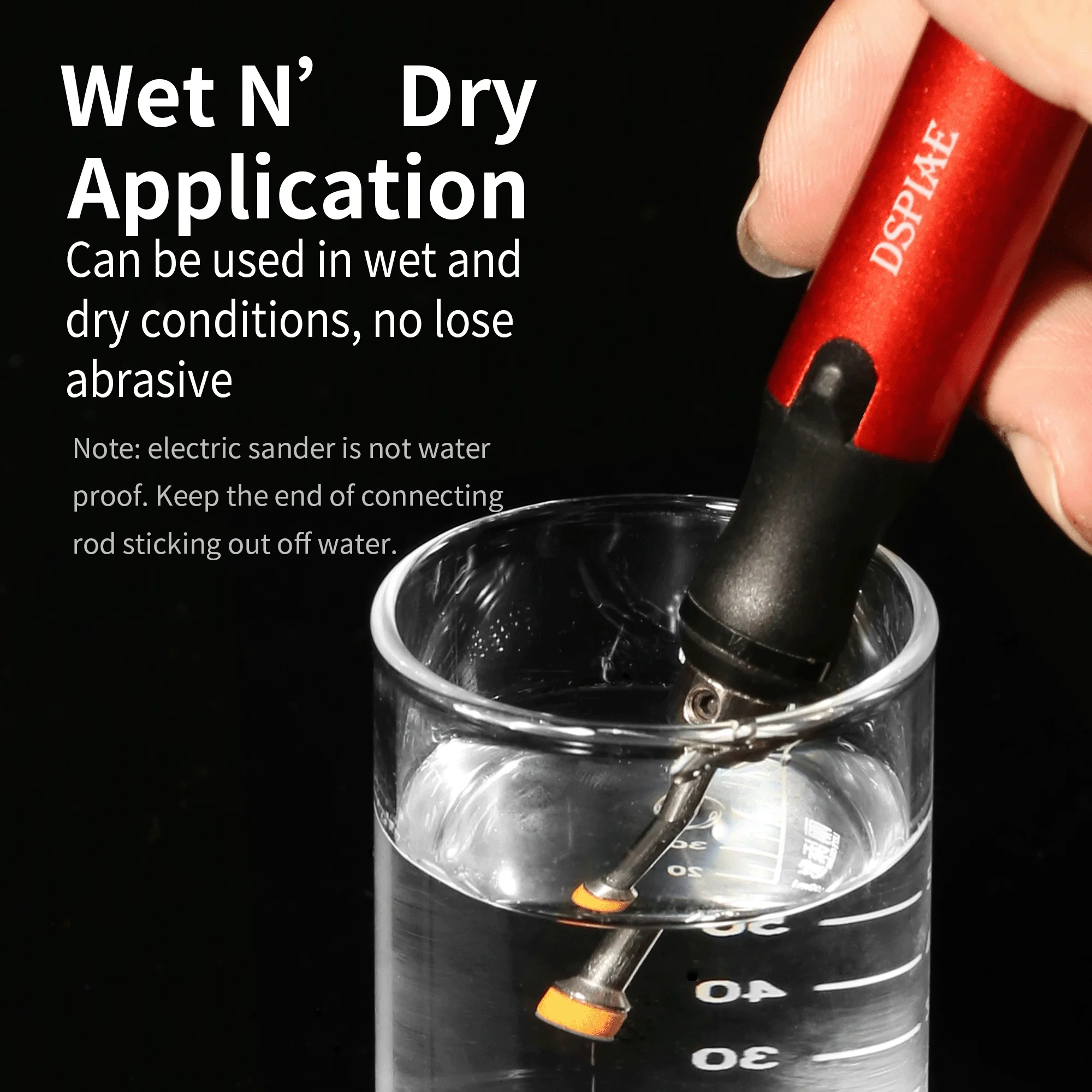 DSPIAE Sponge Sanding Discs Pre-Cut Sandpaper for ES-P Grinding Pen for Gundam Mecha Military Model Polishing Tool
