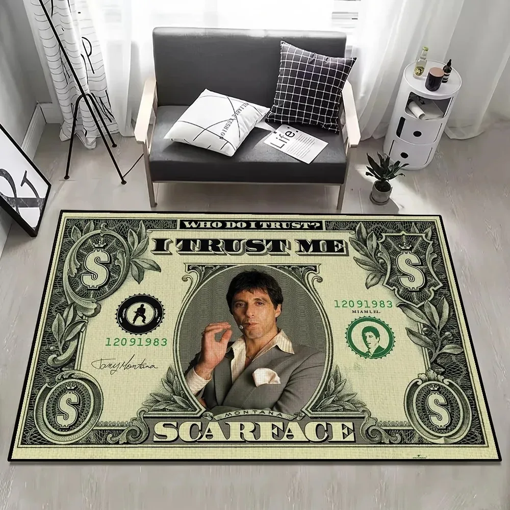 

Film S-Scarface Cool Clssic Small Carpet for House Bedroom Decoration Kitchen Bath Super Absorbent Rug Carpet Foot Non-slip