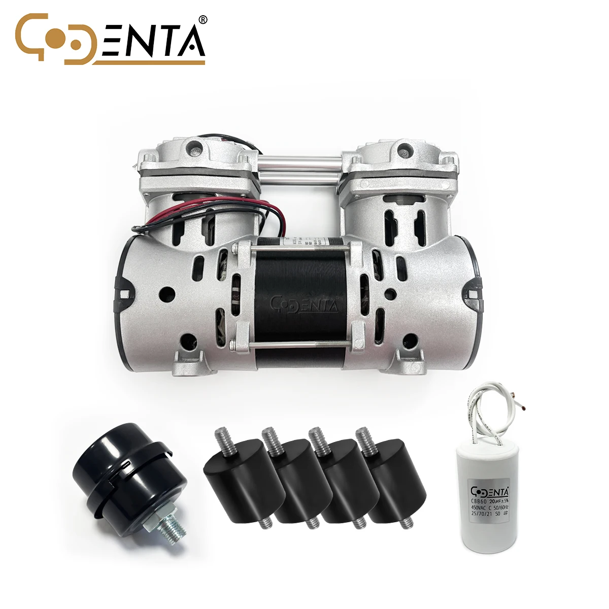 مضخة ضاغط هواء خالية من الزيت لوحدة طب الأسنان - 320 وات 220 فولت 50 هرتز معدات طب الأسنان الاحترافية