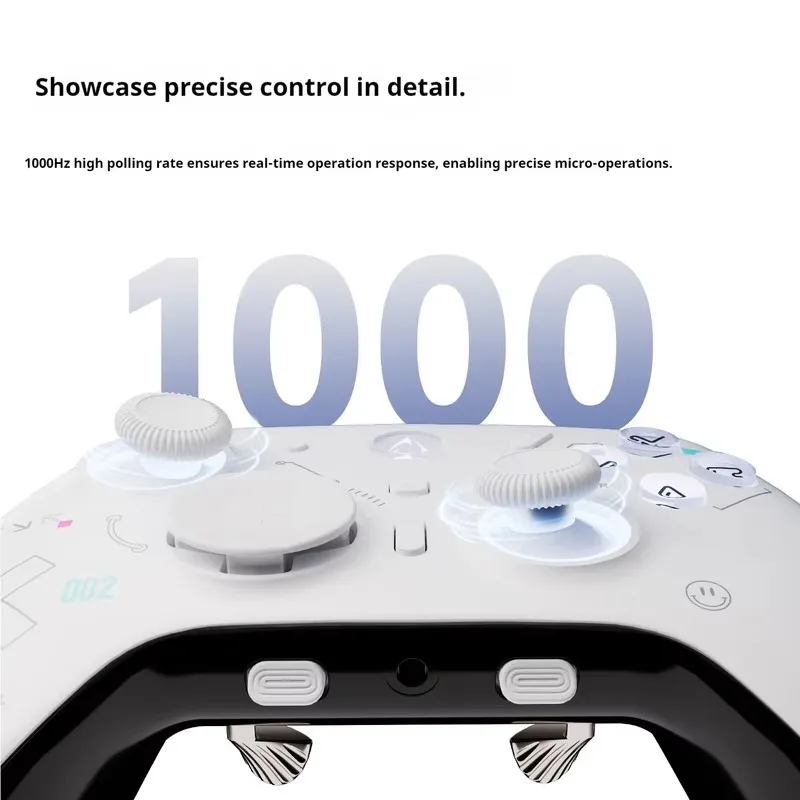 ATK Tomahawk Wireless Gaming Controller Hall Effect Joysticks Adjustable Triggers Gyro Motion 1000Hz Polling For PC gaming gift