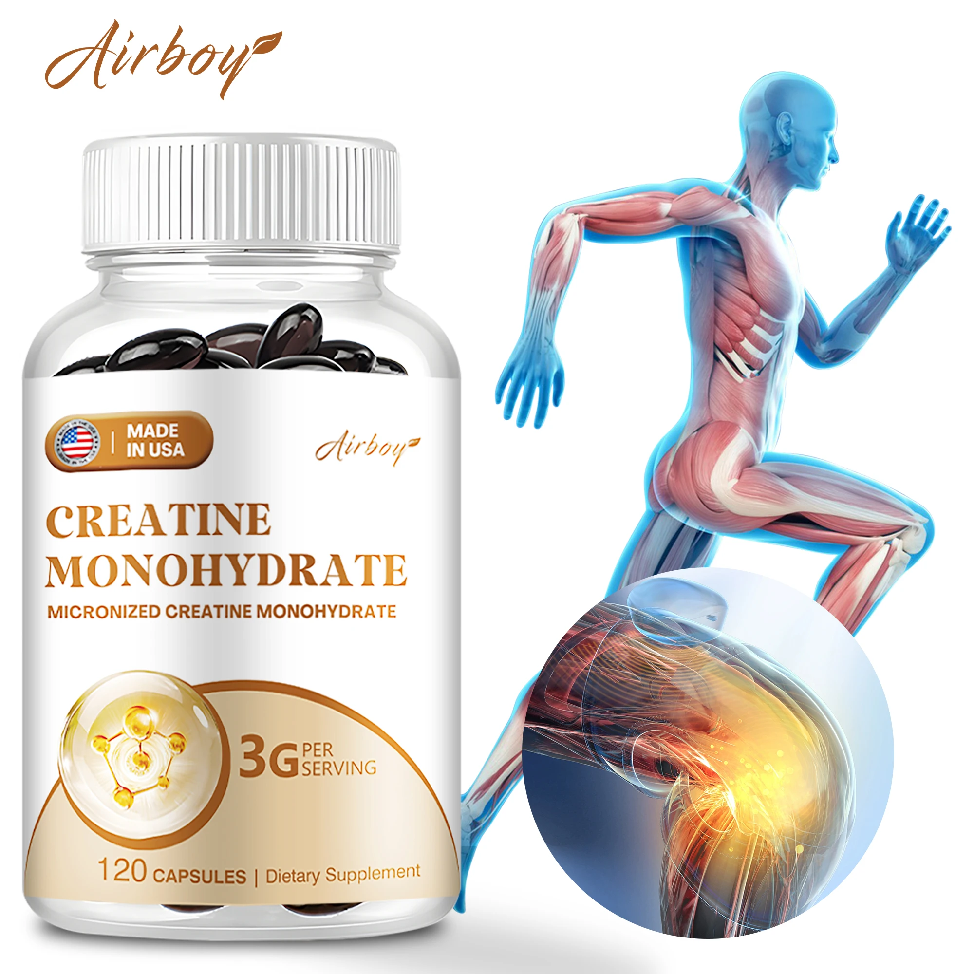 

Креатиновая моногидрат - борьба в усталость, поддерживает мышцы, энергию и когнитивную функцию, помогает наращивать мышцы, повысить энергию