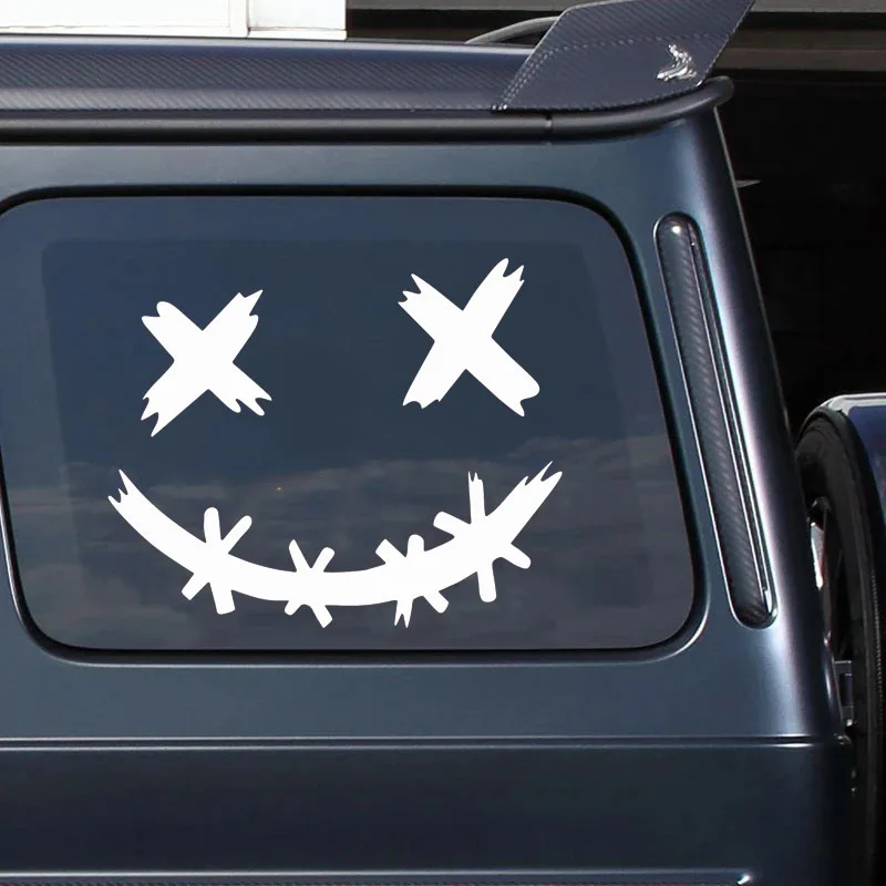 

Car Vinyl Decal Funny XX Eyes Expression Sticker Waterproof Removable for Car Motorcycle Laptop Auto Body Decoration