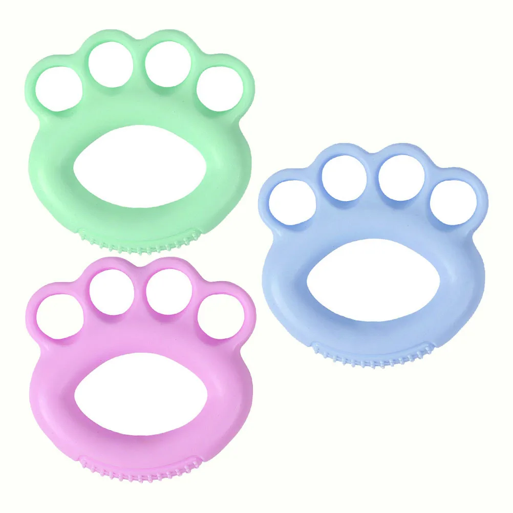 

3Pcs Finger Strength Trainer Tpr Hand Grip Rings Nonslip Massage Exerciser Strengthener Fitness Tool Rings