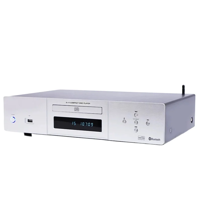

HIFI Professional CD Player Bluetooth 5.3 DA11 Movement Lossless Home CD Turntable USB Read OPA1612 Op Amp Toroidal Transformer
