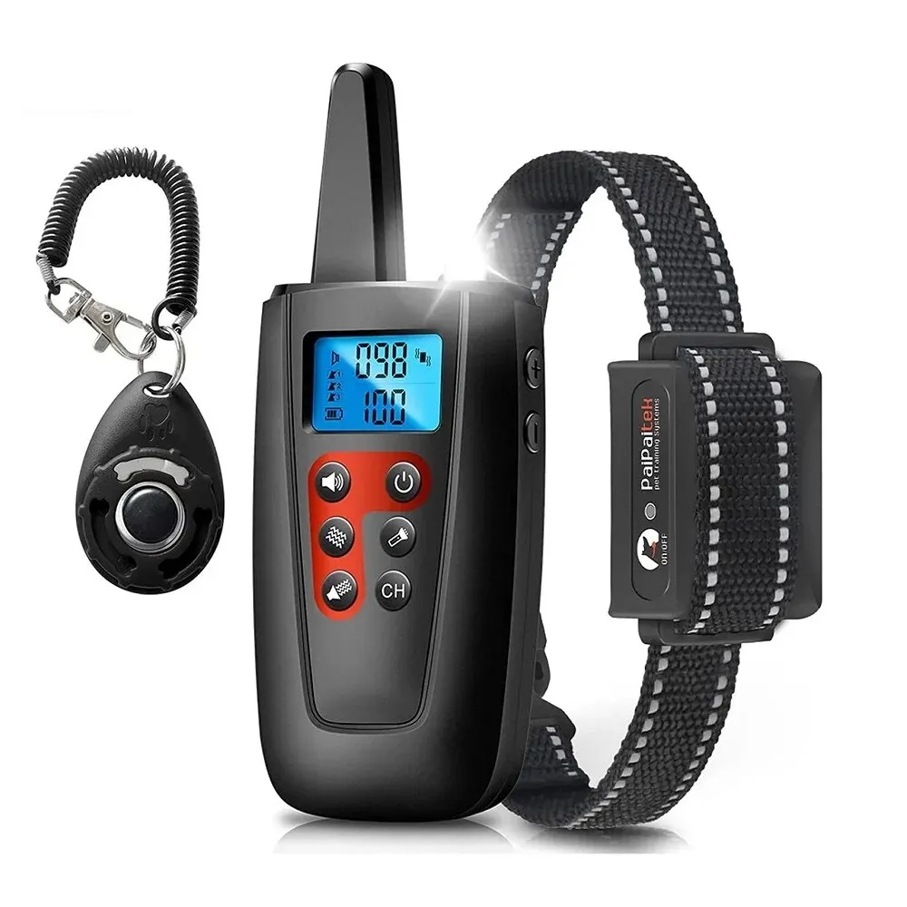 Remote Dog Training Collar,3300ft Range Vibrating Dog Collar,Anti Bark Collar,Sound&Vibration Modes Dog No Shock Collar,IPX7