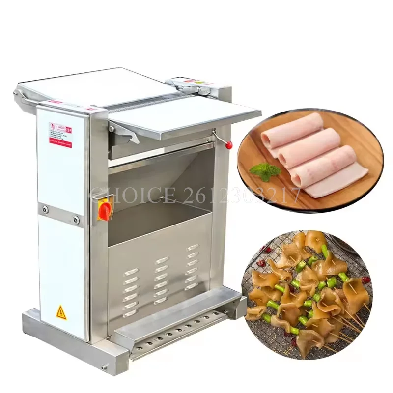 

Commercial Pork Rind Meat Skinner Slicer Lamb Pig Beef Skin Fat Removing Slice Peel Remove Peeler Cutting Machine for Sale