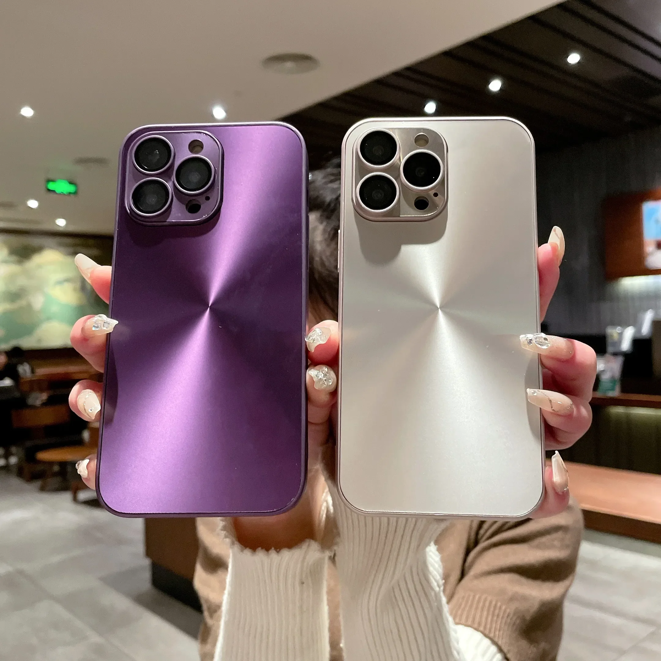 

Пластиковый чехол-бампер из ТПУ с текстурой компакт-диска Aurora для iPhone 17, 16, 15, 14 Plus, 13, 12, 11 Pro Max, задняя крышка с защитой объектива