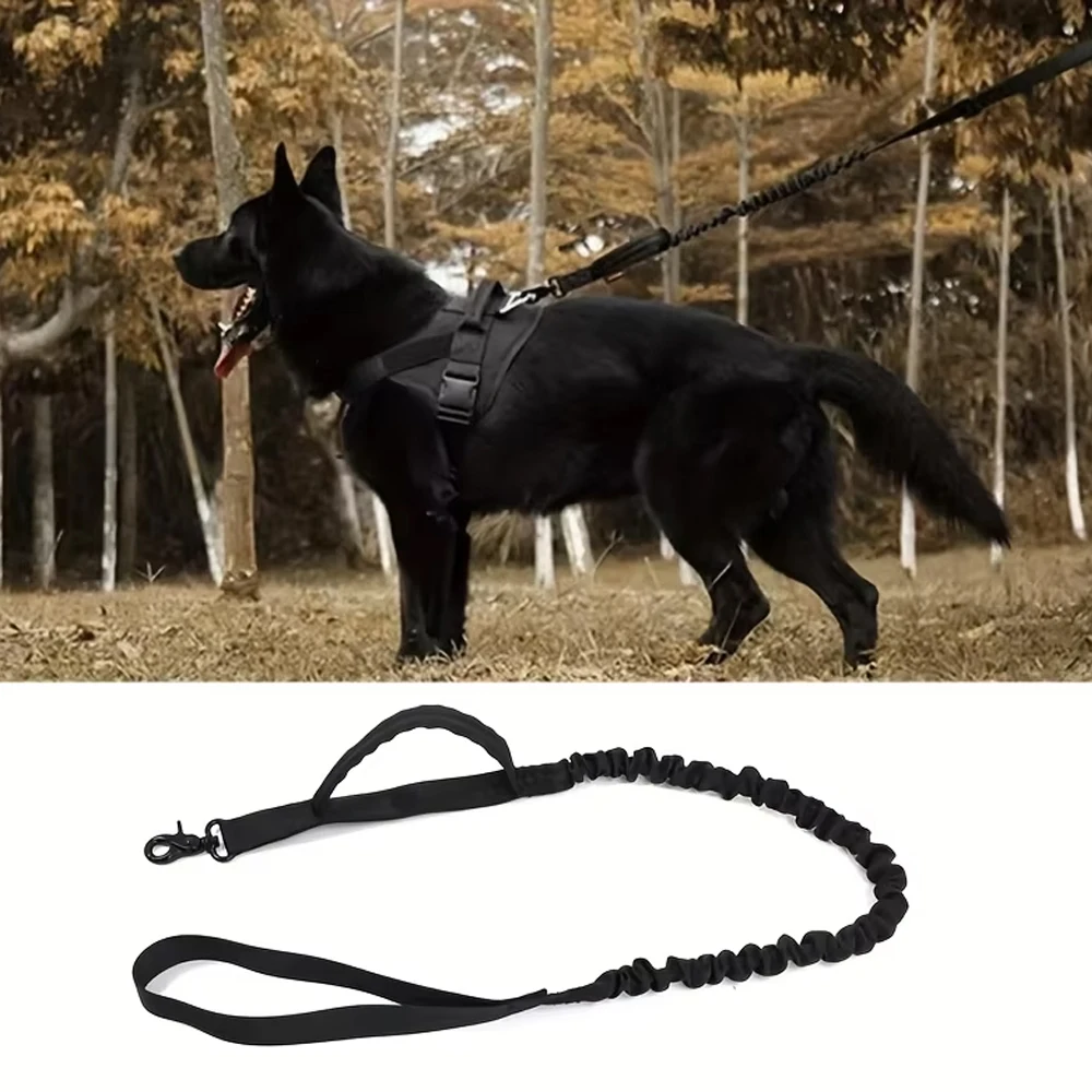 Tactical Dog Leash for Large Dogs Retractable Explosive Proof Pet Traction Rope Outdoor Training Dog Leash