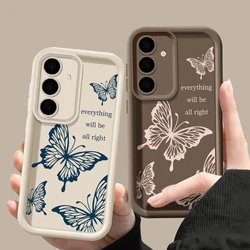 Butterfly Case For Samsung Galaxy S26 S25 S24 Ultra Plus S23 S24 S25 FE A57 A37 A56 A55 A27 A17 A54 A15 A36 A26 A16 Soft Cover