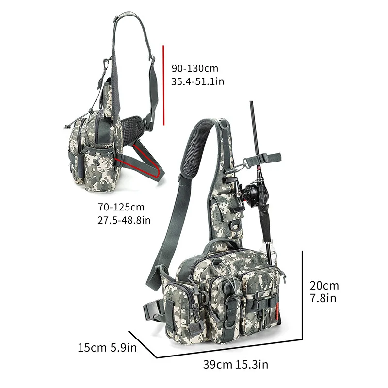 Imagem -06 - Bolsa de Ombro ao ar Livre para Esportes Mochila Tática Escalada Caminhadas Camping Caça Mochila Pesca