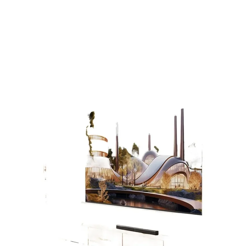 Standard version curtain] Projector high definition curtain household 100 inch household automatic lifting