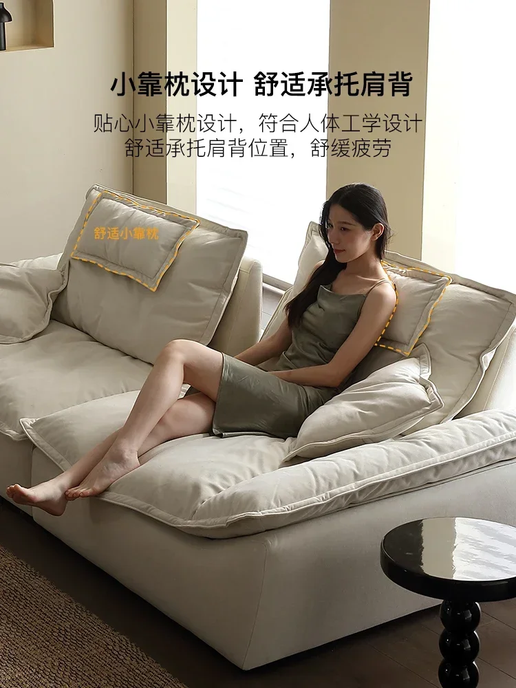 Lazy Cream Wind Cat Scratching Cloth Straight Row Movable Back-to-Back Cloud Sofa