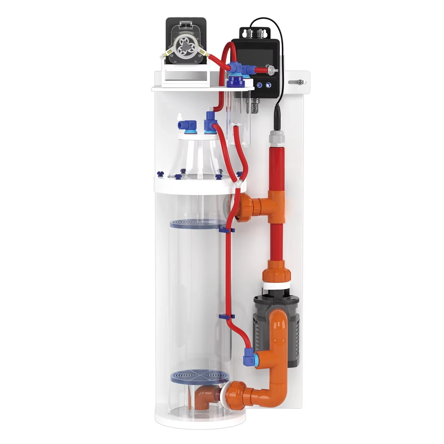 Calcium Reactor Calcium Alkalinity Supplement with Sicce Pump for Marine Saltwater Reef Aquarium Tank
