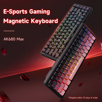 AJAZZ AK680 MAX Magnetic Switch Mechanical Keyboards Hot Swap 8k Polling Rate RGB Customized Wired Gaming Keybaord Pc E-sports