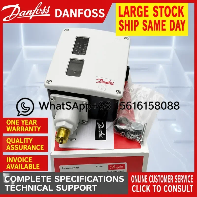 Danfoss RT262A Differential Pressure Switch 017D002566 017D002766 017D001366 HVAC Refrigeration Control Sensor Relay Valve