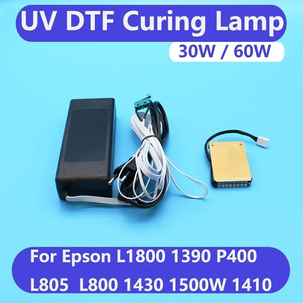 AB Film UV Ink Curing Lamp For Epson L1800 R1390 1410 L800 L805 P400 Modificate Convert Air Cooling UV DTF LED Ultraviolet Light