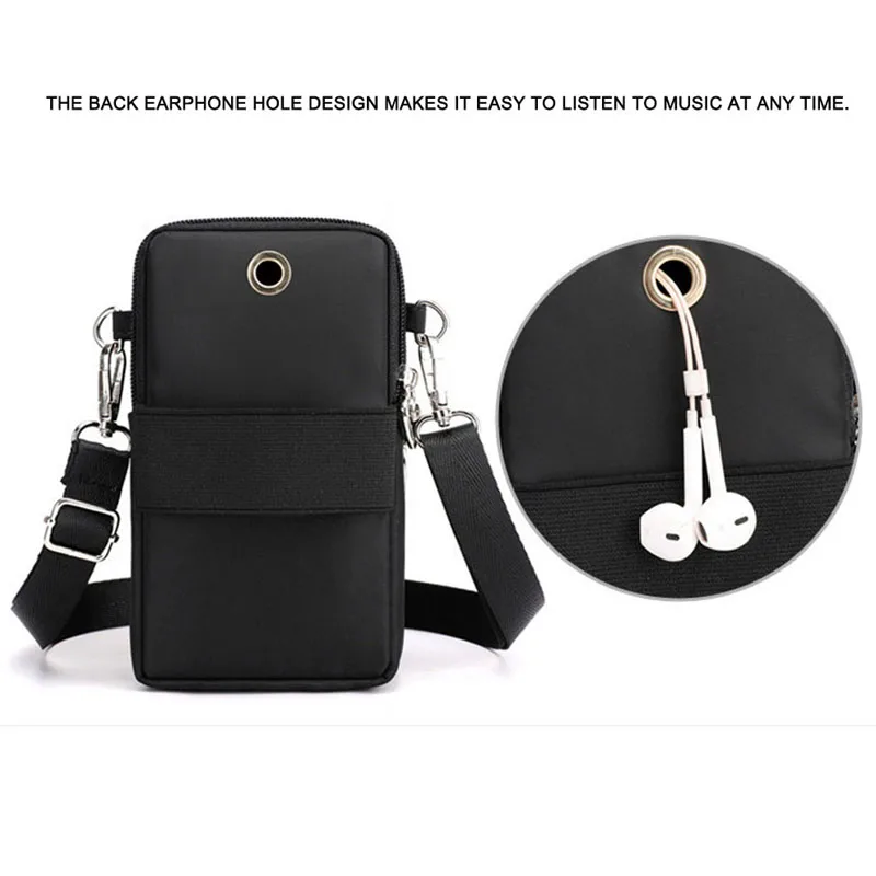 Buylor Mobile Phone Bag Women Nylon Shoulder Bag Strap Luxury Design Crossbody Bag Wallet Travel Purse Mini Female Messenger Bag