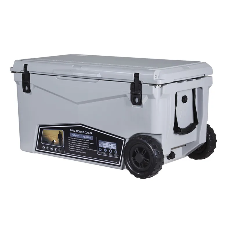 Kuer 70 qt قابل للقفل معزول مربع الجليد الصدر Rotomolded حقن مصبوب برودة مع مقابض حمل صندوق تبريد