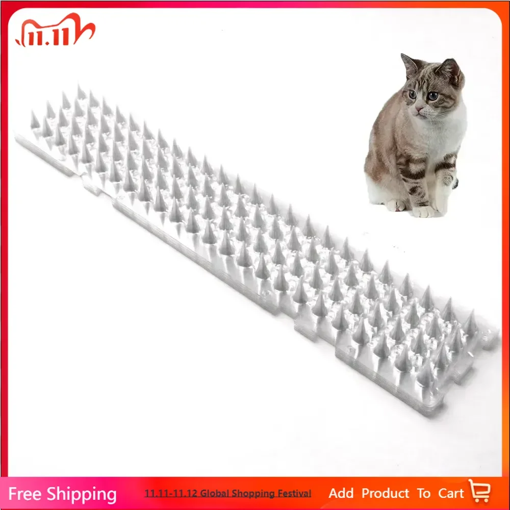 

Outdoor Transparent Clear PET Bird Defender Spikes Strips for Indoor Outdoor use Keep Pigeon, Squirrel Off