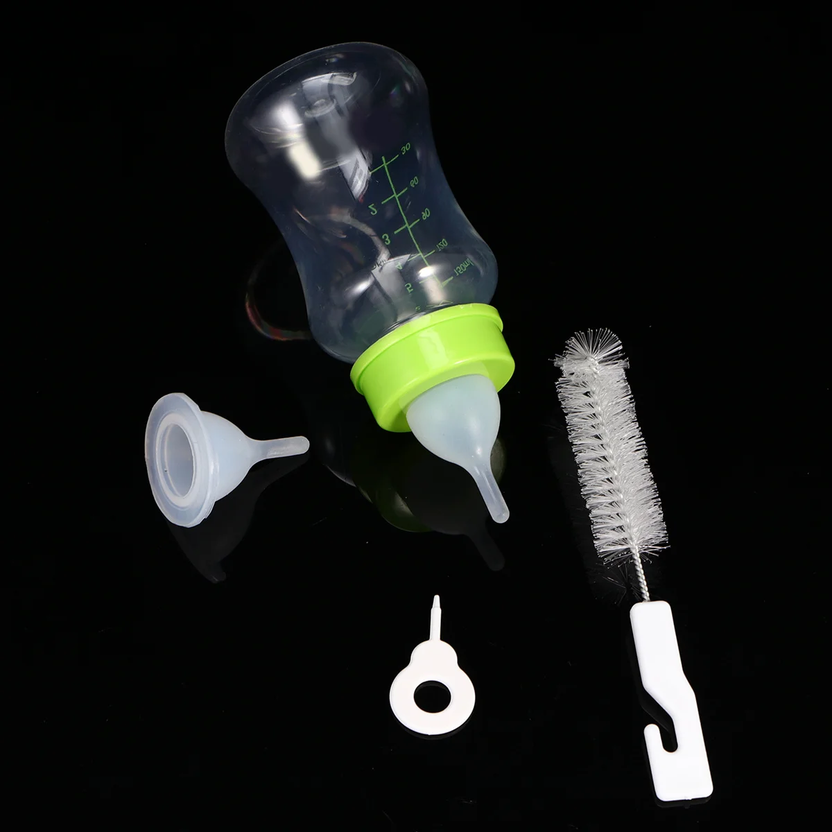 

4Pcs Pet Feeding Bottles Silicone Fiber Material 150Ml Wide Aperture Easy Clean Nursing Bottle Dog Feeder Puppy Small Pet