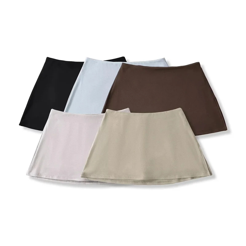 طقم توب نسائي بدون أكمام من Co-ord Slinky وتنورة قصيرة مع تنورة رياضية داخلية #6