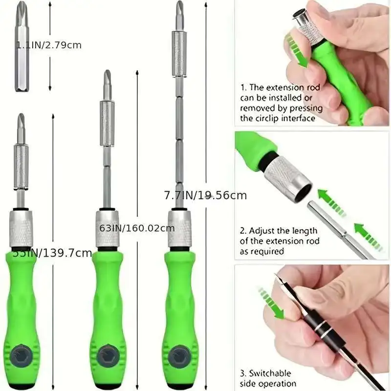 32-in-1 Precision Screwdriver Set Magnetic Phillips Bits Multifunctional Portable Hardware Tool For Home Watch Phone Computer