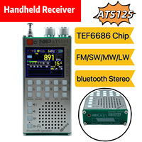 ATS125 TEF6686 ESP32 65-108MHz Portable Radio Receiver FM/SW/MW/LW, Dual-Mode Bluetooth Stereo