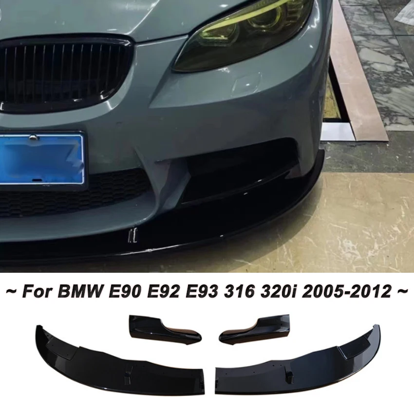 

For BMW 3 Series E90 E92 E93 316 320i 2005-2012 Car Front Bumper Lip Splitter Diffuser Body Kits Spoiler Bumper Guard Protector