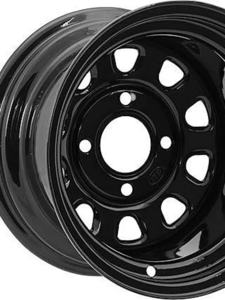 ITP Delta Steel Wheel (Front Wheel / 4/110 5+2 14x7) (Black) Compatible with 16-18 Yamaha YXZ1000R