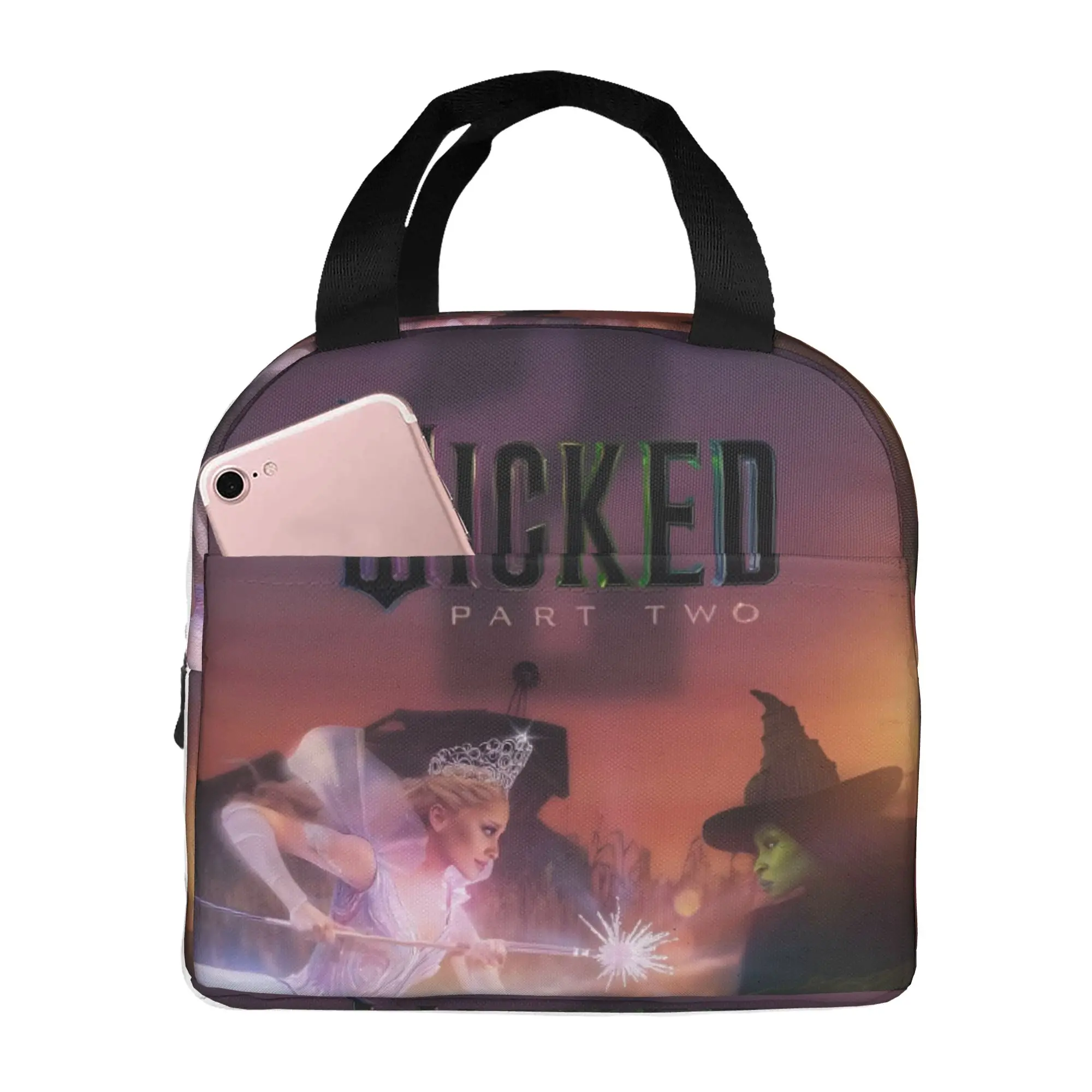 W-Wickeds Lunch Bag Women Fashion Film Magic Movie Cooler Warm Insulated Lunch Boxes for Adult Office