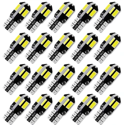 20/10PCS Car Interior Bulb W5W T10 LED 5730 8SMD Canbus Error Free 12V 194 168 Map Dome Lights Parking Light Auto Signal Lamp