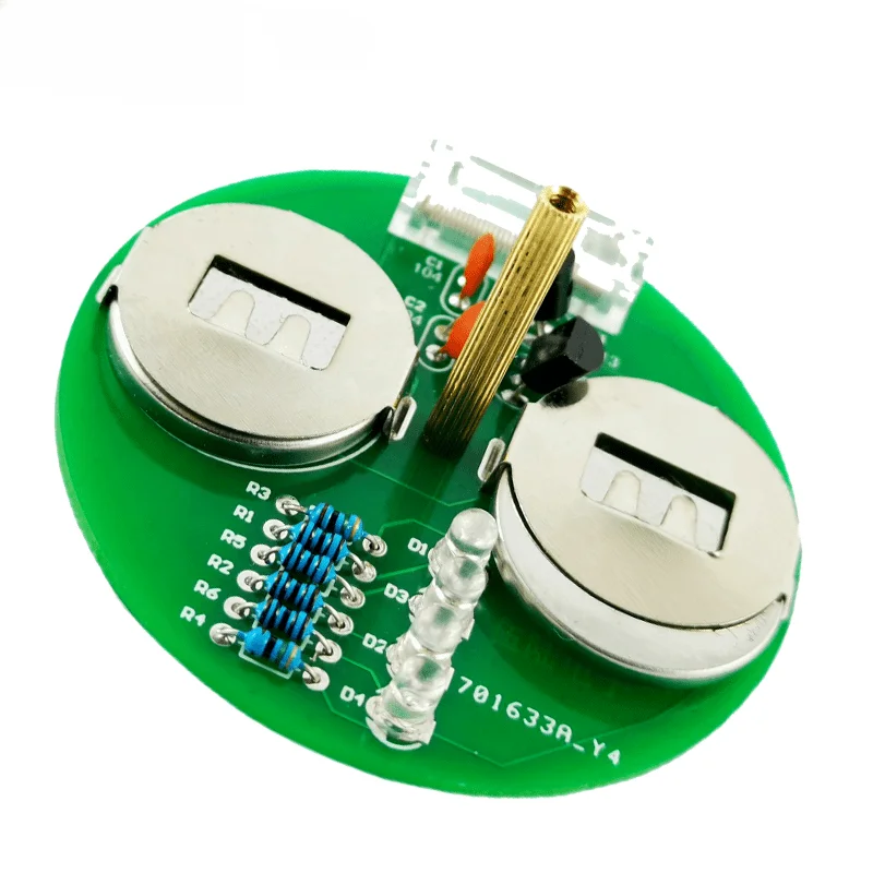 طقم جيروسكوب دوار LED أضواء ملونة وامضة مجموعة منتجات اللحام الإلكترونية DIY إنتاج ممتع بدون بطاريات #3