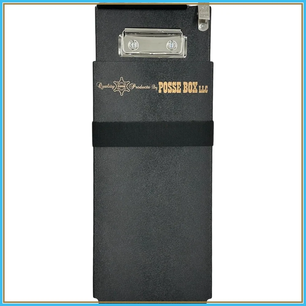 

Heavy Duty Citation Book Caddy Aluminum Clipboard for Police Traffic Tickets Forms Storage