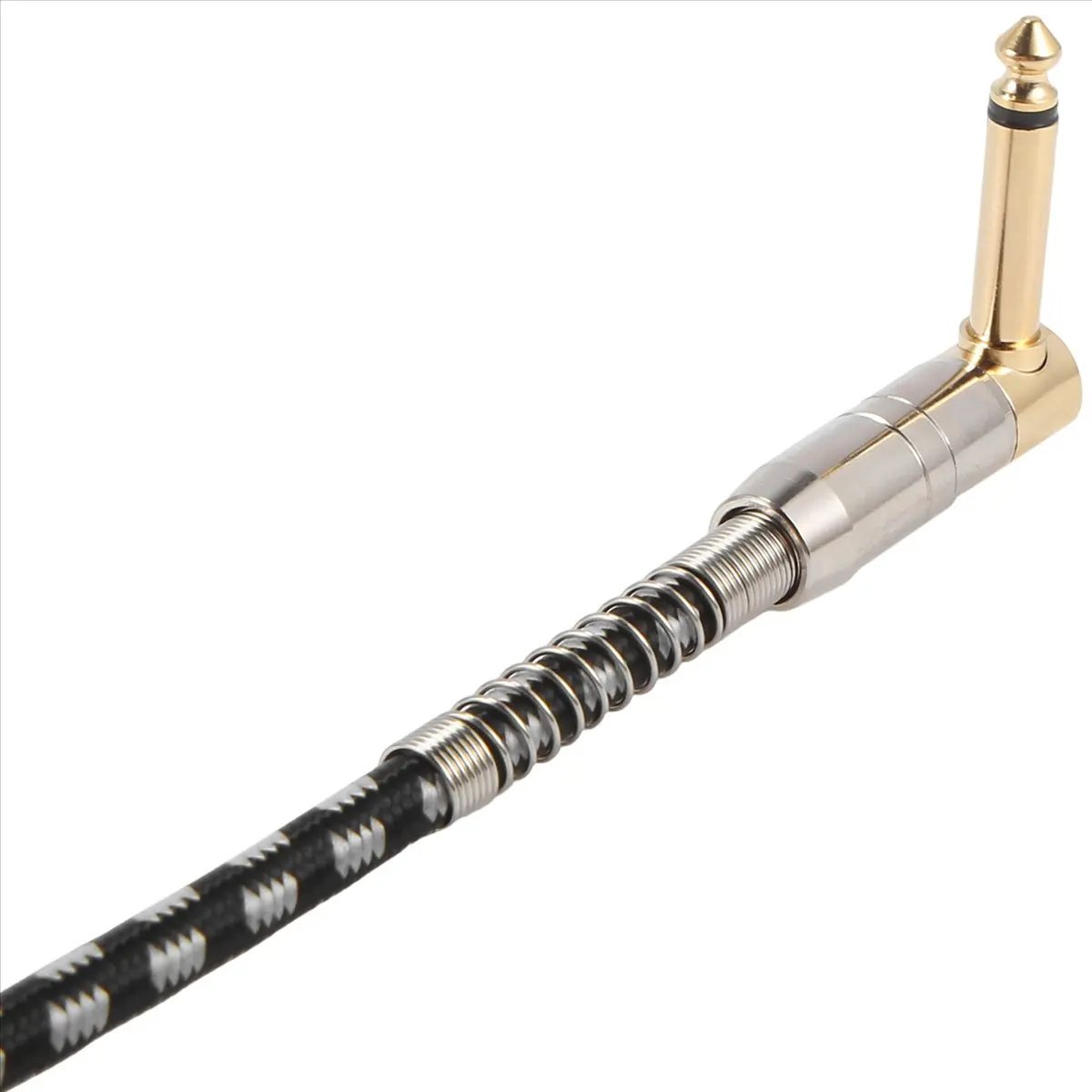 morning Guitar Cable 10FT Instrument Cables Electric Guitar Amp Cord 1/4 Inch Gold-Plated Jack 6.35MM Cable with Braided Net