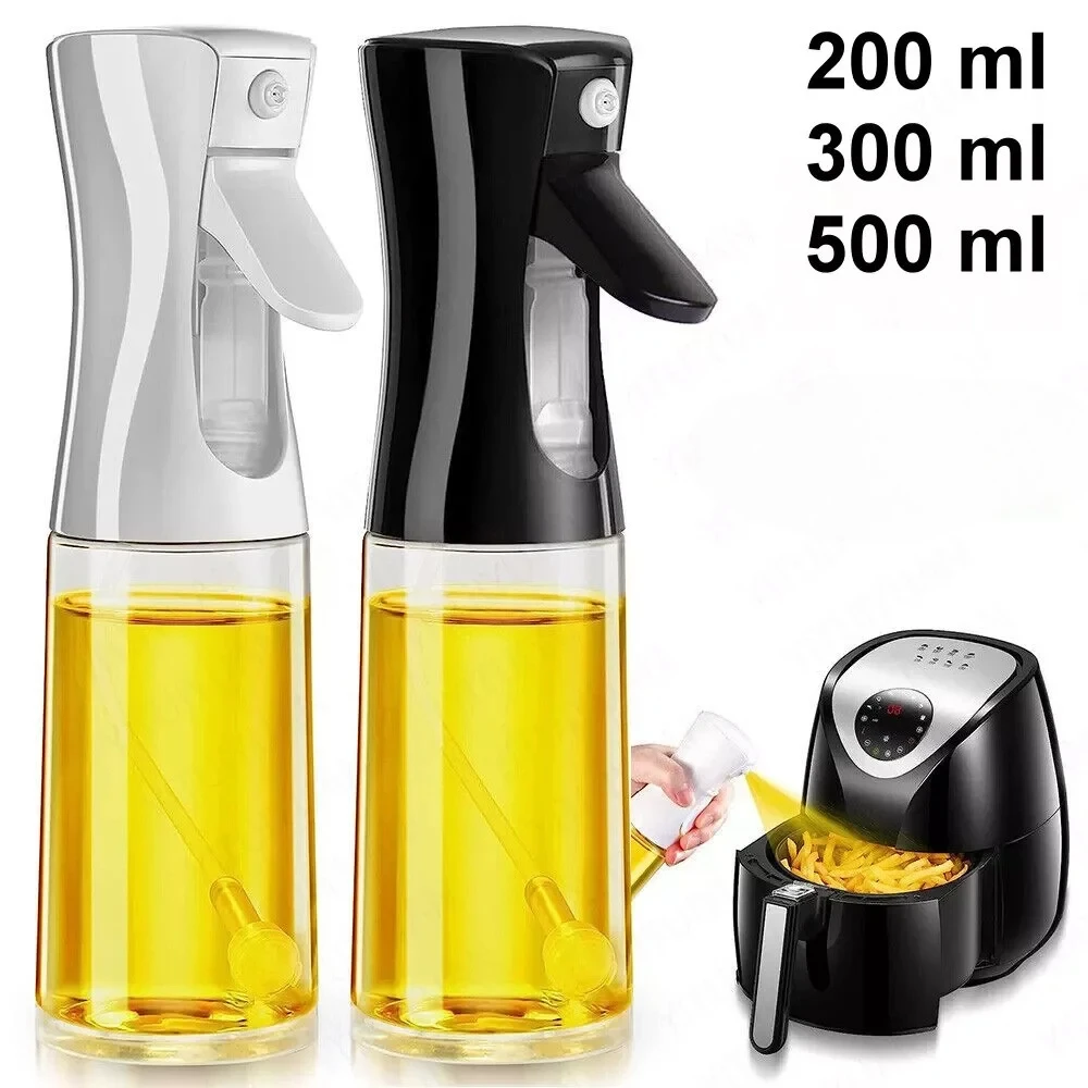 Spray de aceite para cocinar, botella dispensadora de aceite de oliva, pulverizador, niebla, vinagre de aceite de calidad alimentaria reutilizable, botella pulverizadora, accesorios de cocina