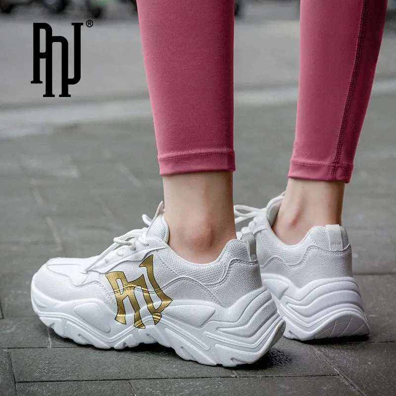 

PNJ Women's Shoes Fall 2022 New Breathable Sports Shoes Thick Soles Dad Shoes Versatile Casual Fashion Women's Shoes