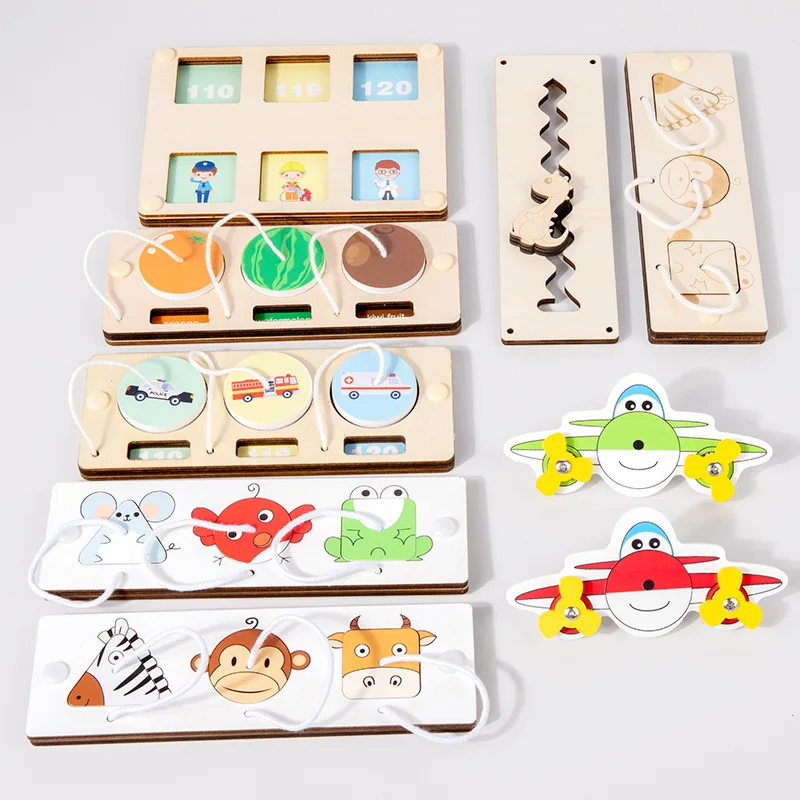 Busy Board DIY Accessories Early Education Toy Busybaord Matching Manual Educational Kindergarten Teaching Aids 2-3 Years Old