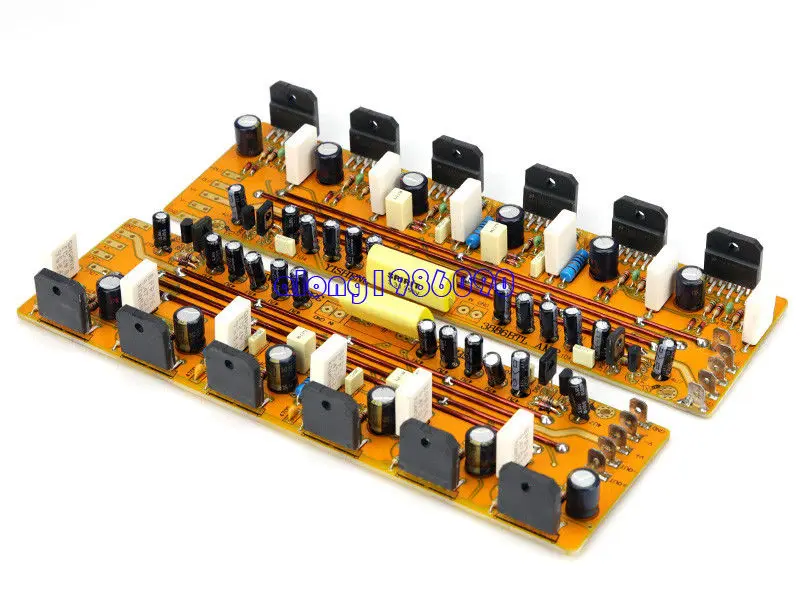 GZLOZONE زوج واحد الجمعية LM3886 أمبير مجلس قاعدة على جيف رولاند أمبير 360 واط + 360 واط L11-4