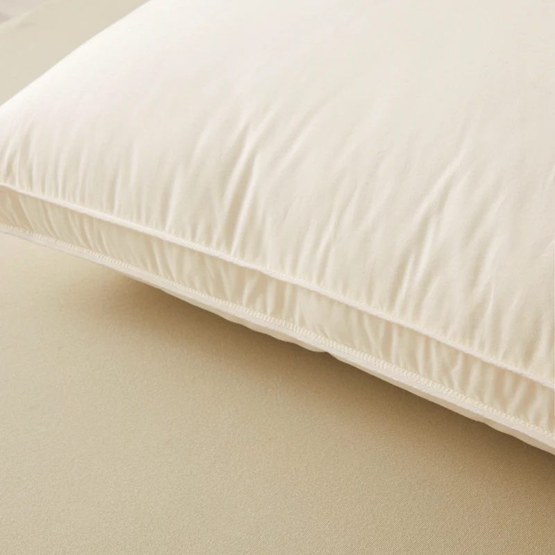Five Star Hotel Pillow 48x74cm Pillow Core for Home Deep Sleep Neck Protection Without Collapsing Velvet Fiber Breathable Pillow